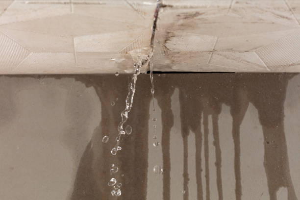 Professional Burst Pipe Cleanup technician working in Robbins, NC